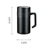 Stainless Steel Tea Cup With Handle Pro Coffee Mug Insulated Travel Bottle