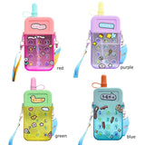 Creative Cell Phone Shaped Water Bottles,Leak Proof Cute Plastic Bottles