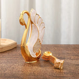 Duck shape spoon holder with spoon