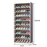 10 Layer Printed Shoe Rack