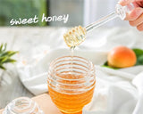 265ml Transparent Honey Bee Jar with Stirring Rod Spoon