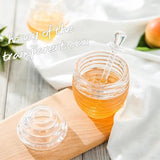 265ml Transparent Honey Bee Jar with Stirring Rod Spoon