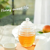 265ml Transparent Honey Bee Jar with Stirring Rod Spoon