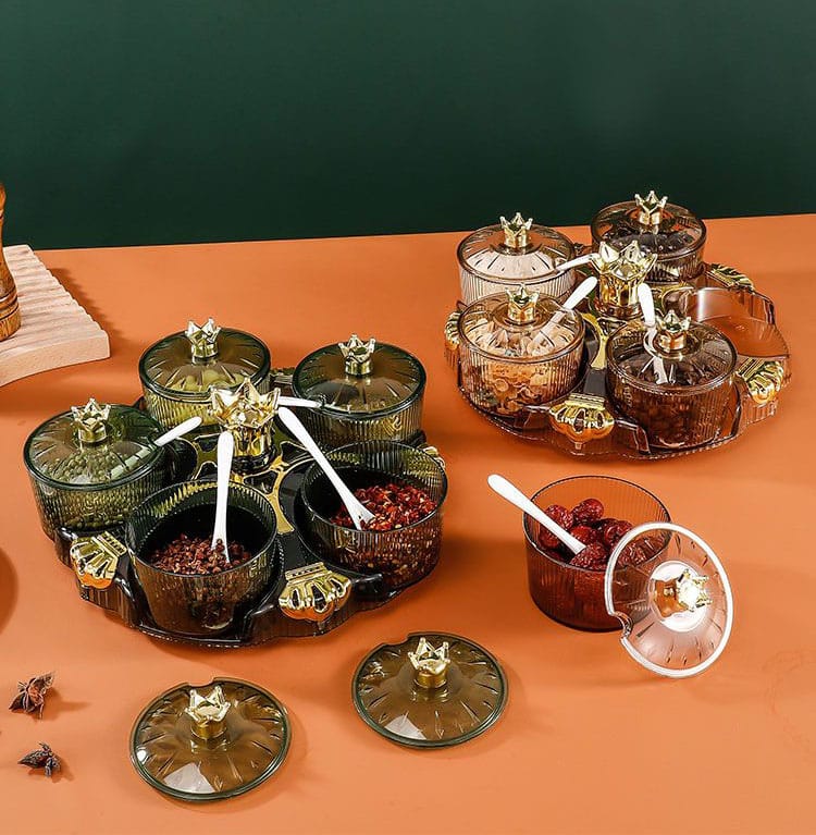 New Luxury Rotating Dry Fruit Dish