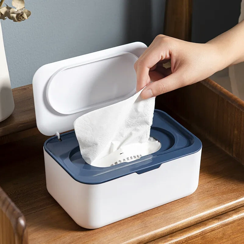 Portable Tissue Box With Lid