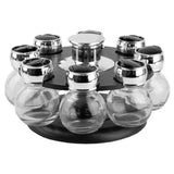 Spices rack with rotating base 8pcs