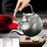 Stainless Steel Hammer Grain Tea Kettle