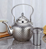 Stainless Steel Hammer Grain Tea Kettle