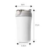 400 ml,  Stainless Steel, Leak-Proof Travel Mug with Straw