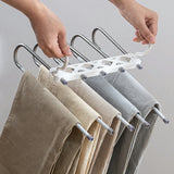 5 in 1 Stainless Steel Foldable Hangers for Clothes Hanging Multi-Layer