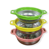 Generic Plastic Handle Steel Colander