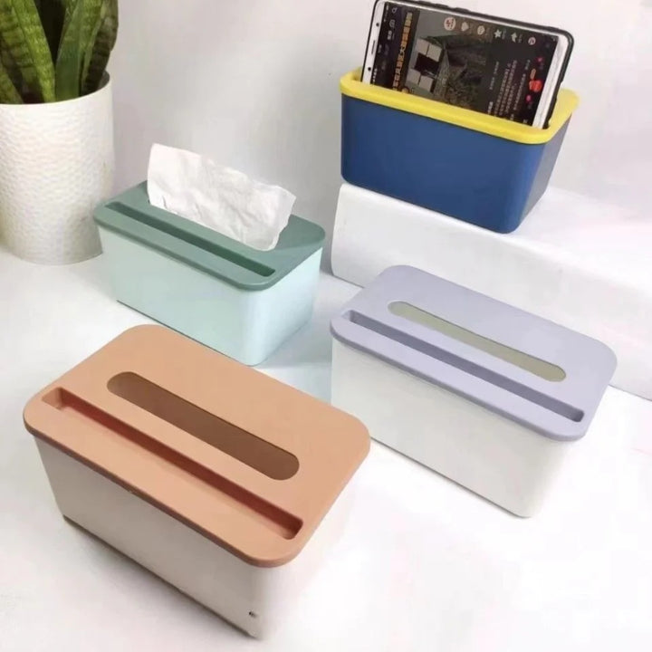 Tissue Box With Mobile Stand