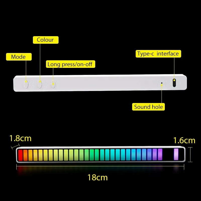 RGB Led Sound Control Light Bar