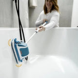 Multifunctional Cleaning Scrubber, 2 in 1 Vibrating Hand Washer and Floor Mop