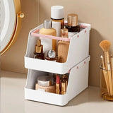 1pc Multifunctional Portable Storage Basket - Desktop Jewelry and Cosmetics Organizer