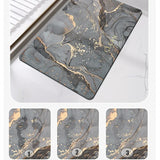 New Elegant Marble Print Sqaure Bath Mat Water Super Absorbent Non-Slip(B)