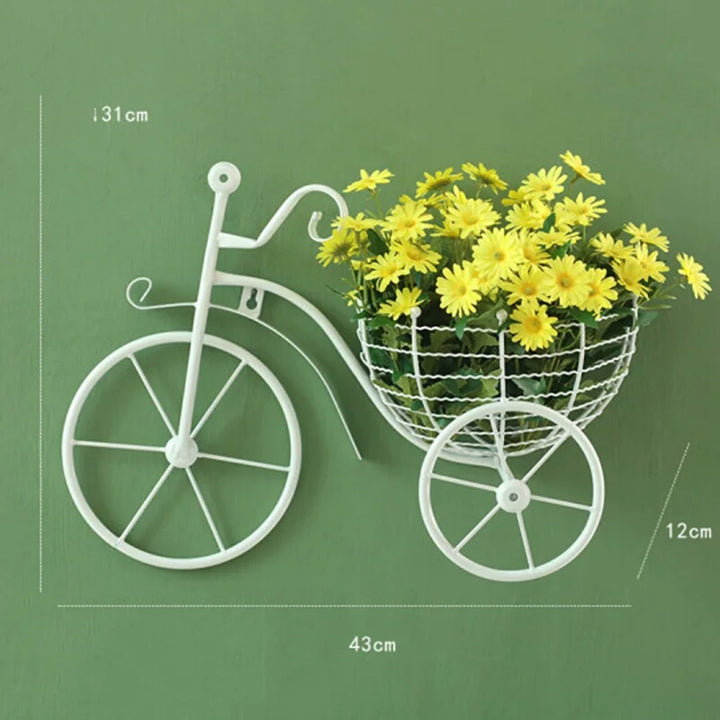 Bicycle Design Wall Basket For Home Decoration