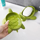 Sea Turtles Bathroom Soap Box Non-Slip Sponge Soap Drain Holder