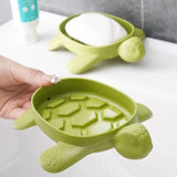 Sea Turtles Bathroom Soap Box Non-Slip Sponge Soap Drain Holder