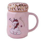 Unicorn Printed Ceramic Mug, Capacity: 400 ML