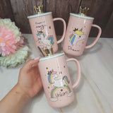 Unicorn Printed Ceramic Mug, Capacity: 400 ML