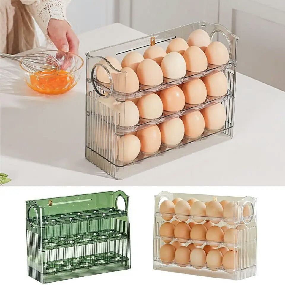 Acrylic 30 grids 3 layer Egg Organizer