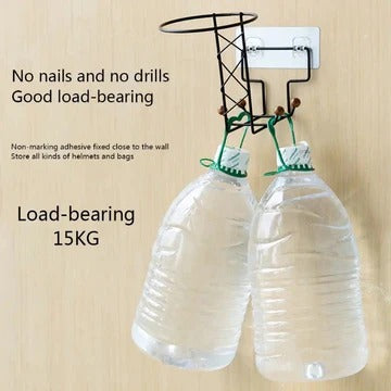 Iron Helmet Holder, Wall Mounted Hook Hanger