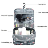 Travel Hook Cosmetic Bag, Hanging Dry Wet Separation Bag