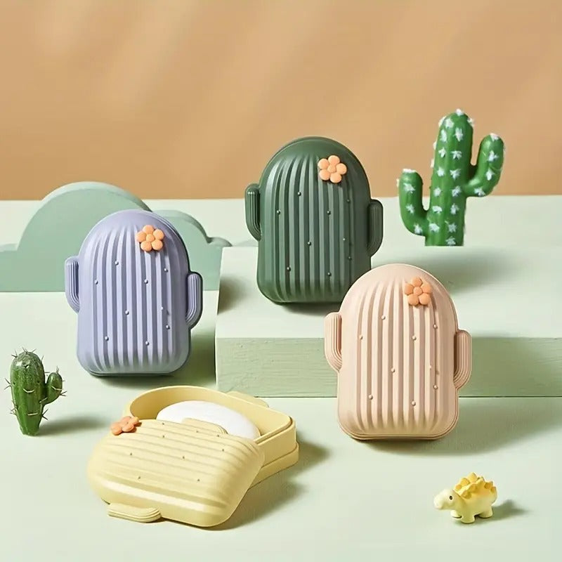 Cactus Soap Dish With Lid