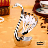 Stainless Steel Swan Shape Cutlery Holder