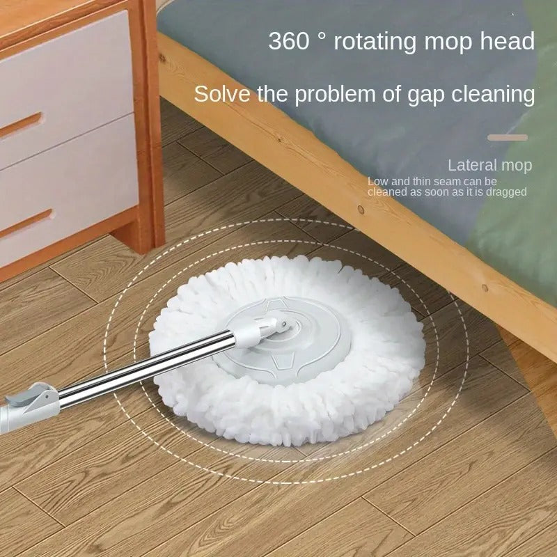 Rectangular Automatic Spin Mop, Hand Free Floor Cleaning Microfiber Mop