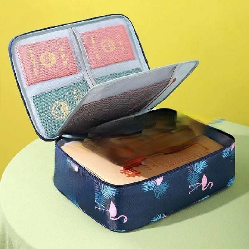 Multi-layer large capacity household document storage bag