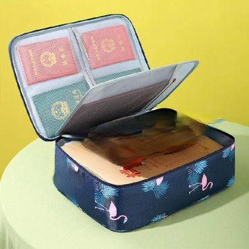 Multi-layer large capacity household document storage bag