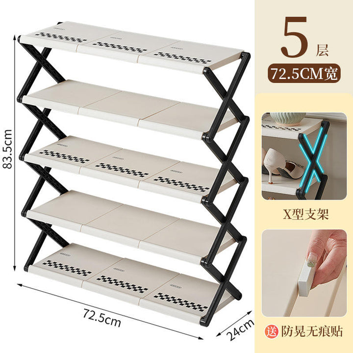 Foldable Multi-layer Shoe Rack for Home Living Room Multifunctional