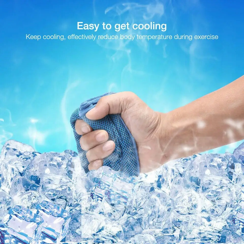 Outdoor sport ice rapid instant cooling microfiber quick .dry ice towel fitness