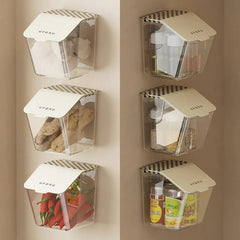 1 pc Wall Mounted Spice Keeper, Airtight Wall Food Storage Container