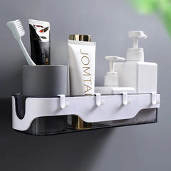 Bathroom Shelf, for Kitchen with Hooks