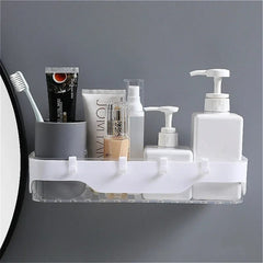 Bathroom Shelf, for Kitchen with Hooks