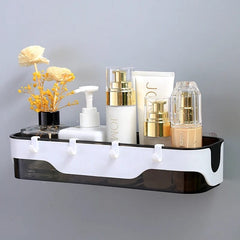 Bathroom Shelf, for Kitchen with Hooks