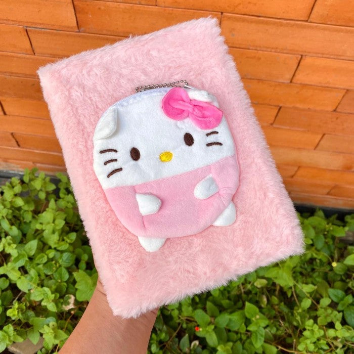 Hello Kitty Fur Dairy With Pouch