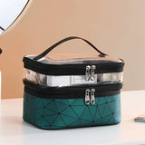 Makeup Bags Double Layer Travel Cosmetic Cases Make up Organizer