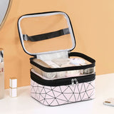 Makeup Bags Double Layer Travel Cosmetic Cases Make up Organizer