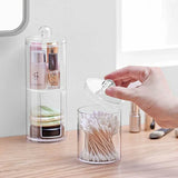 Transparent Makeup Storage Box Cotton Swab Cotton Pad Organizer