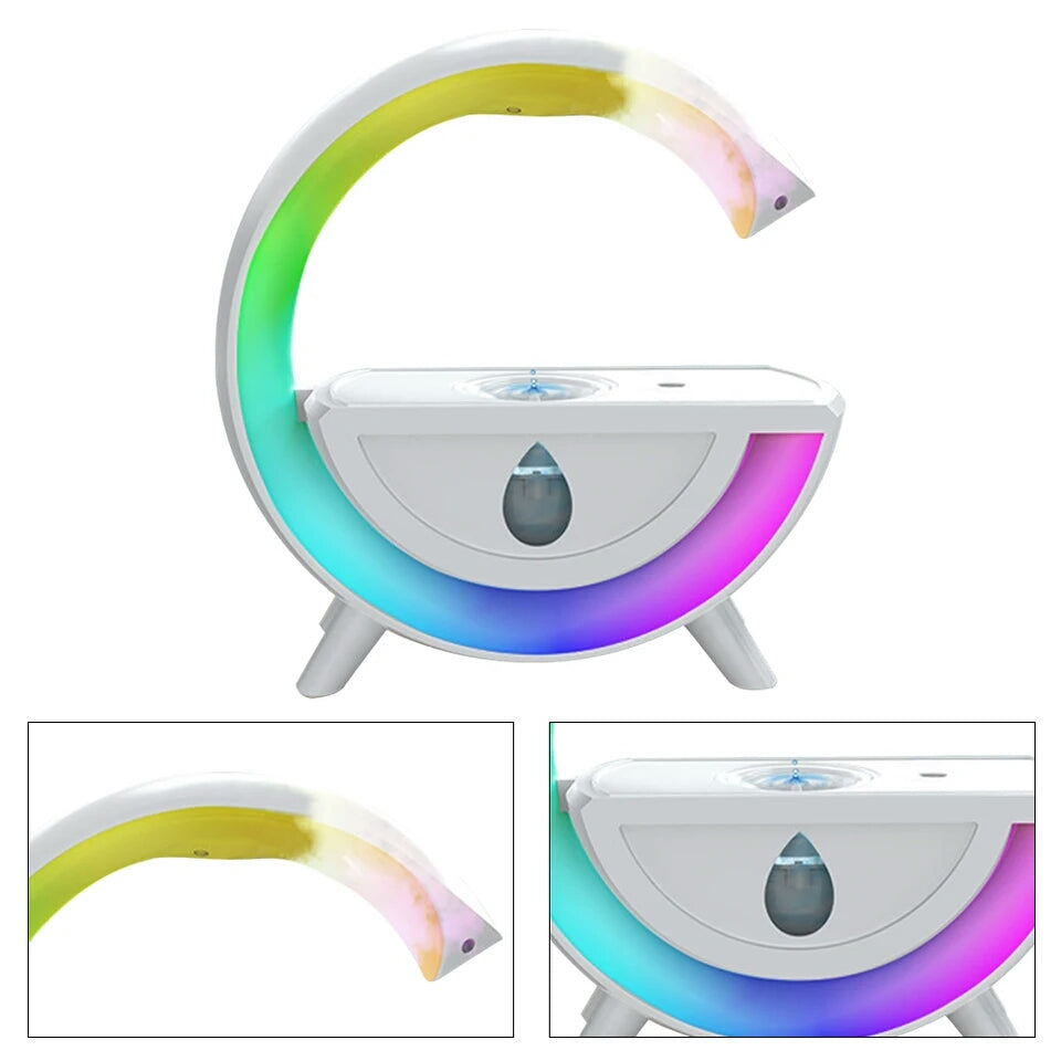 LED RGB Night Lights Humidifier Anti-gravity 350ml Design Cool Mist Humidifiers for Home Bedroom