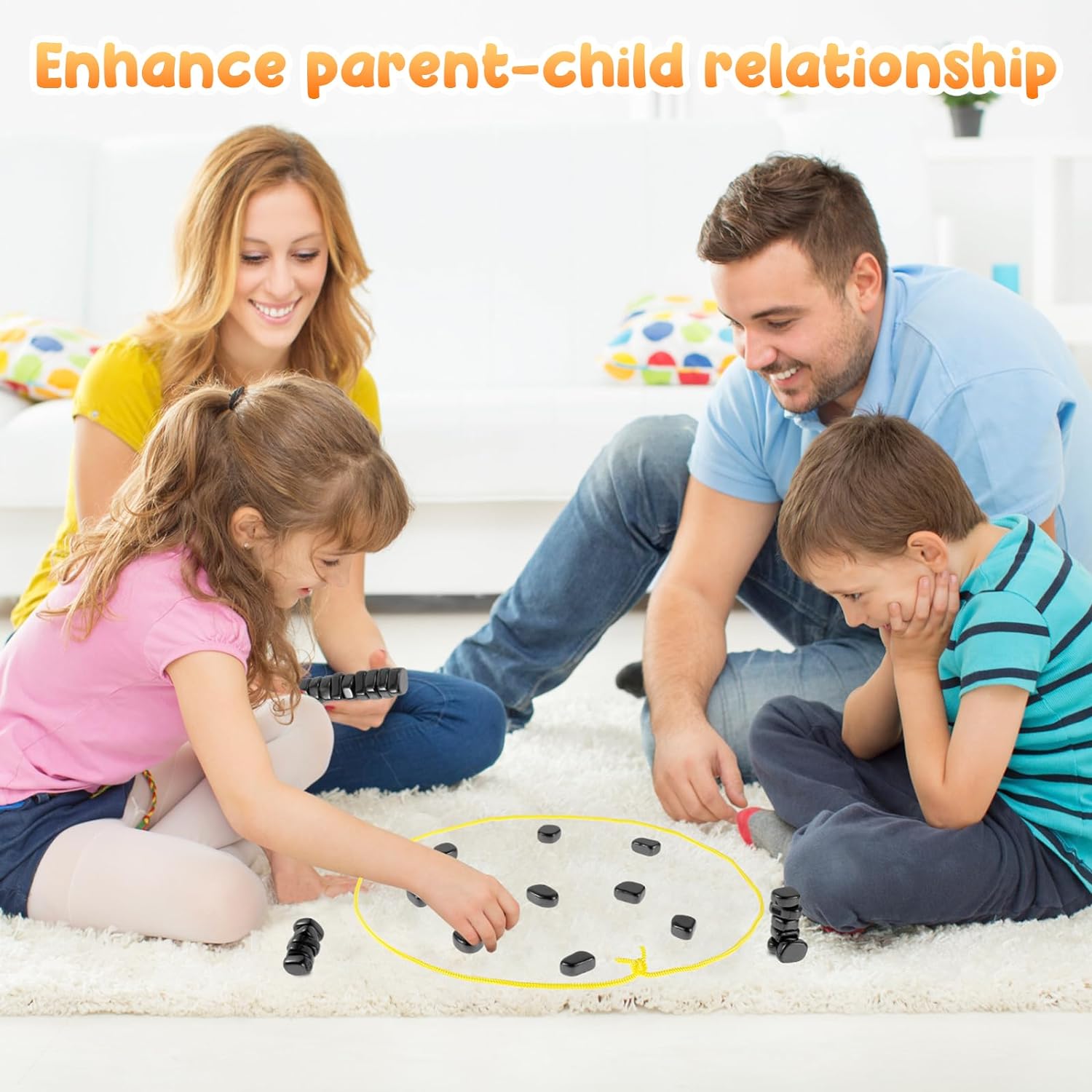 18pcs Magnetic Chess Game, Fun Table Top Magnet Game with String