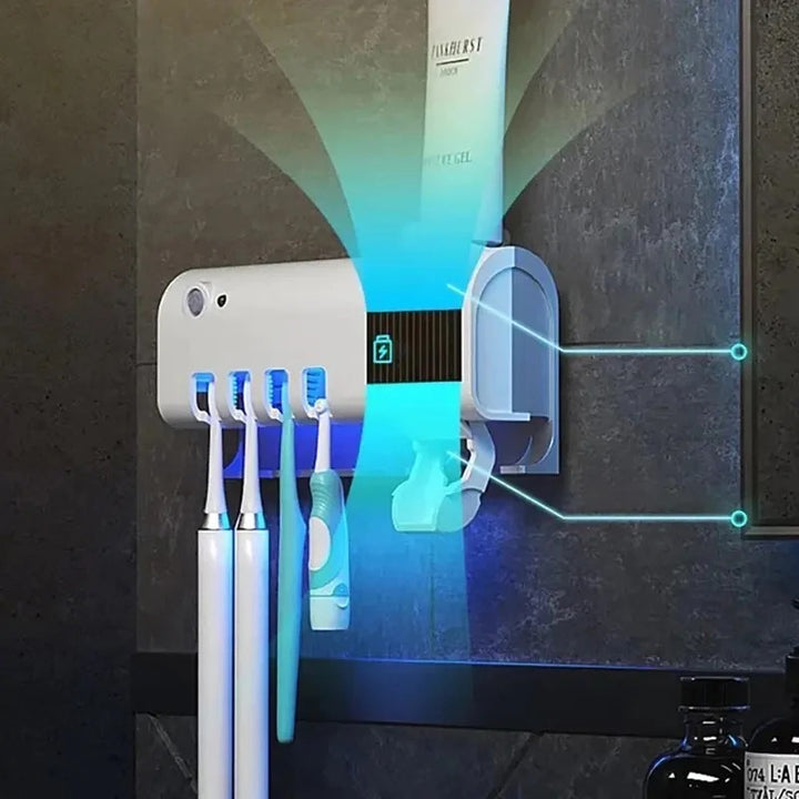 Smart UV Toothbrush Sterilizer, , Automatic Toothpaste Squeezer Dispenser