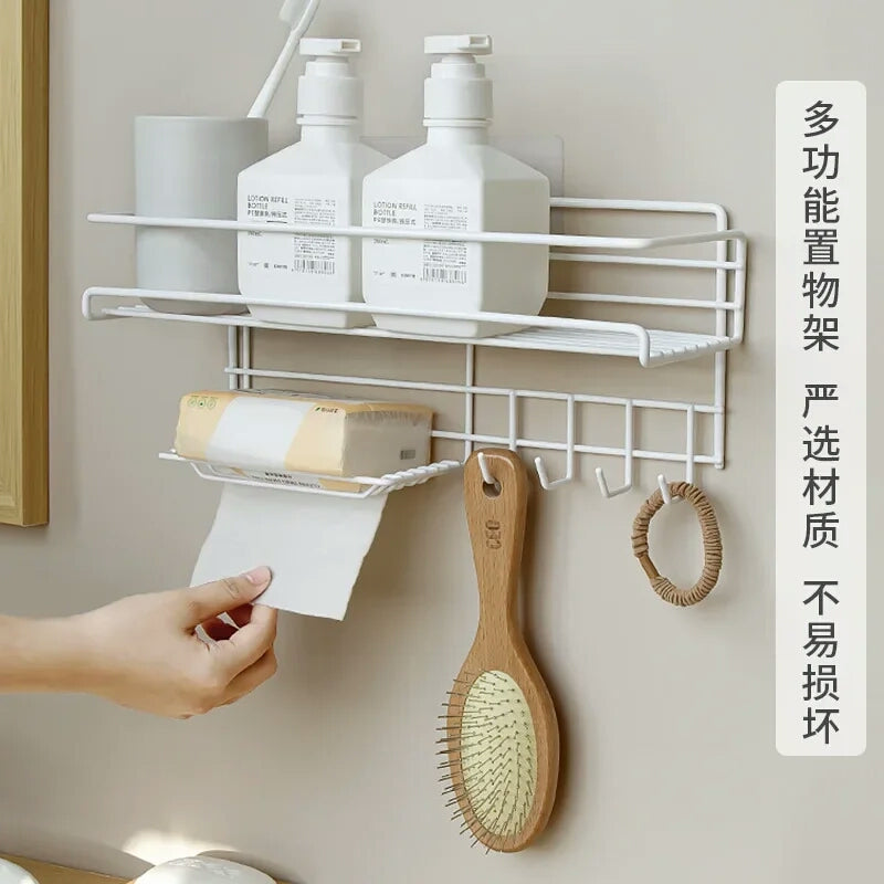 Bathroom Storage Shelf With Soap Dish