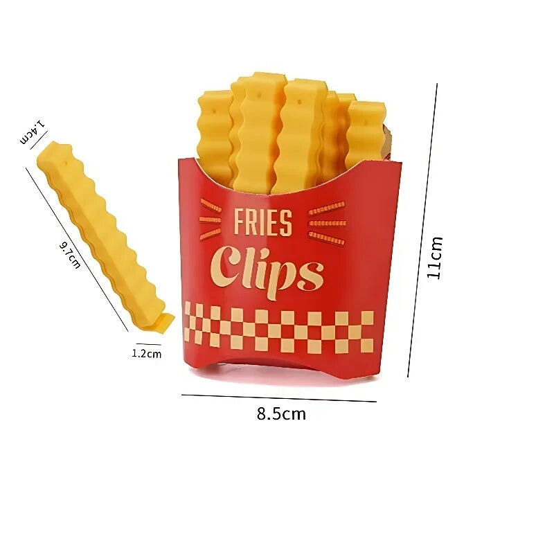 10 pcs Creative French fries sealer clip