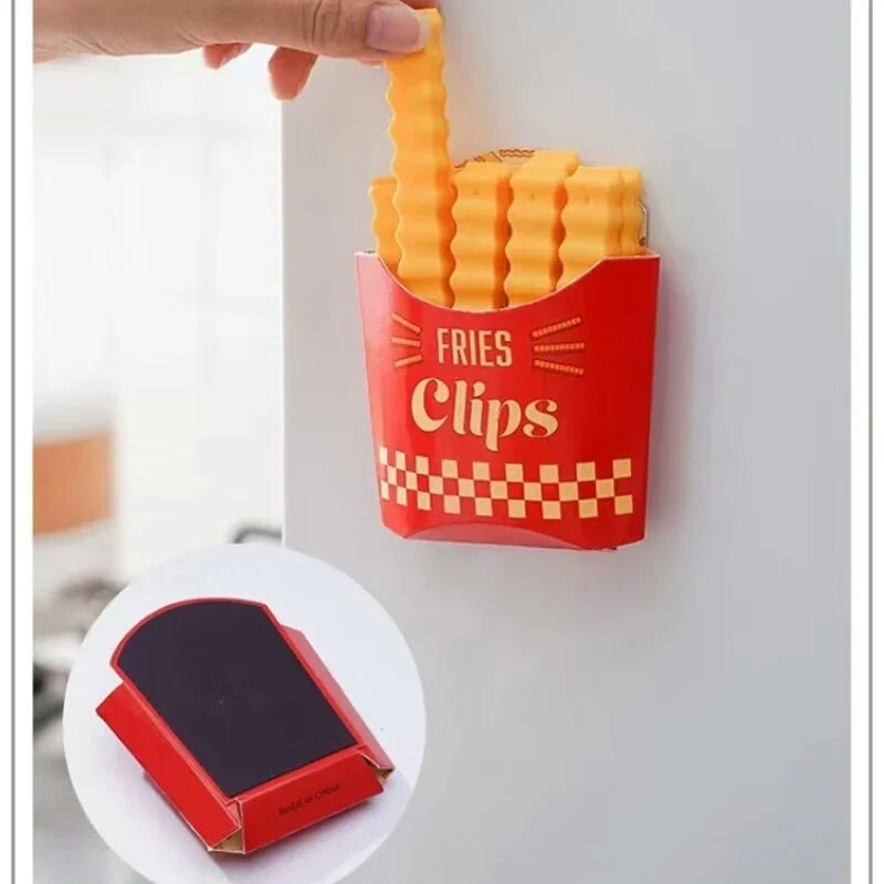 10 pcs Creative French fries sealer clip