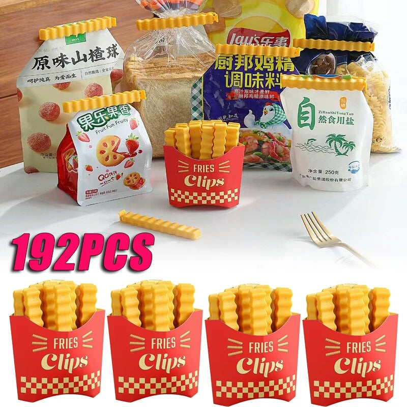 10 pcs Creative French fries sealer clip